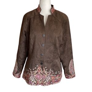 Brown Paisley Women's Jacket